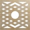 Ekena Millwork Chevron Wood Fretwork Pierced Ceiling Medallion, Birch, 40"OD x 10 3/8"ID x 1/4"T CMWP40X40X0250CHBI - alternate 1
